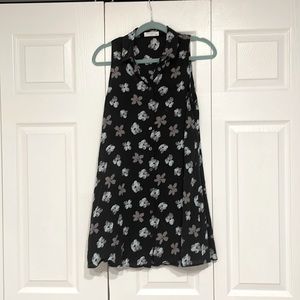 Equipment Femme flowered mini dress
